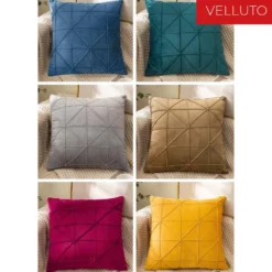 Federa cuscino Beel Velluto Blu 45 x 45