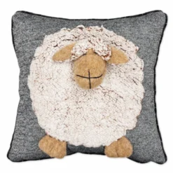 Federa cuscino con applicazioni Pecorella 40 x 40