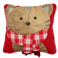 Federa cuscino con applicazioni Gatto 40 x 40