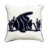 Federa cuscino fish Pesce Blu in rilievo 45x45