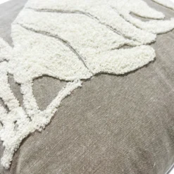 Federa cuscino fish Pesce panna in rilievo 45x45