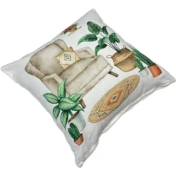 Federa cuscino Heli poltrona tortora 45 x 45