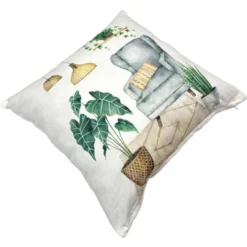 Federa cuscino Heli poltrona azzurra 45 x 45