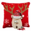 Federa cuscino in rilievo Dinal renna 45 x 45