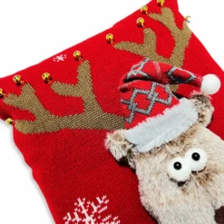 Federa cuscino in rilievo Dinal renna 45 x 45