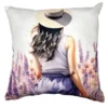 Federa cuscino Jenny e lavanda 45 x 45