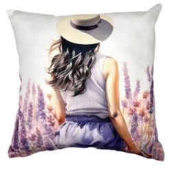 Federa cuscino Jenny e lavanda 45 x 45