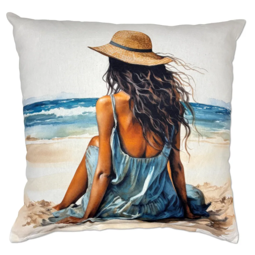 Federa cuscino Jenny spiaggia e mare 45 x 45