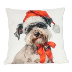 Federa cuscino Stampa digitale Rowan Schnauzer nano 45 x 45