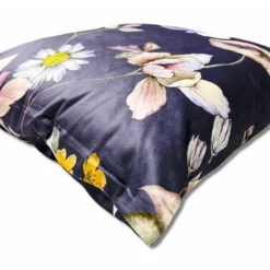 Federa cuscino Velluto Sveva Millefiori blu 50 x 50