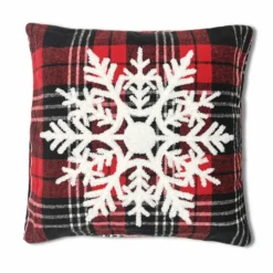 Federa cuscino 45 x 45 in rilievo noah Fiocco di neve tartan