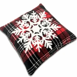 Federa cuscino 45 x 45 in rilievo noah Fiocco di neve tartan