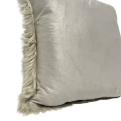 Federa cuscino 50 x 50 Stoccolma pelliccia grigia