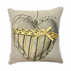 Federa in gobelin Cuore Righe 45 x 45