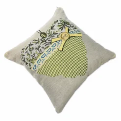 Federa in gobelin Cuore Tartan Verde 45 x 45