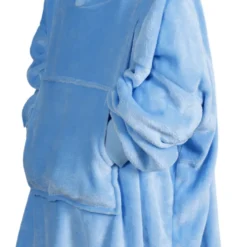 Felpone oversize Brighton Bimbo flannel azzurro