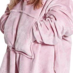 Felpone oversize Brighton Bimbo flannel Rosa
