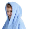 Felpone oversize Midlands Bimbo sherpa Azzurro