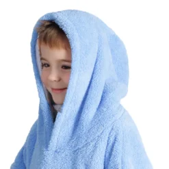 Felpone oversize Midlands Bimbo sherpa Azzurro