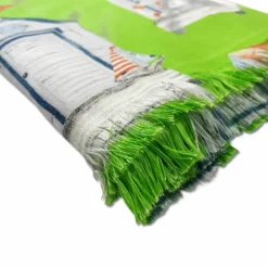 Fouta spugna e tessuto Costa Azzurra Verde 90 x 180