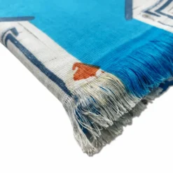 Fouta spugna e tessuto Costa Azzurra Turchese 90 x 180