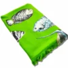 Fouta spugna e tessuto Oceano Pesciolino Verde 90 x 180