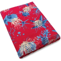 Fouta spugna e tessuto Tropea Corallo Fuxia 90 x 180