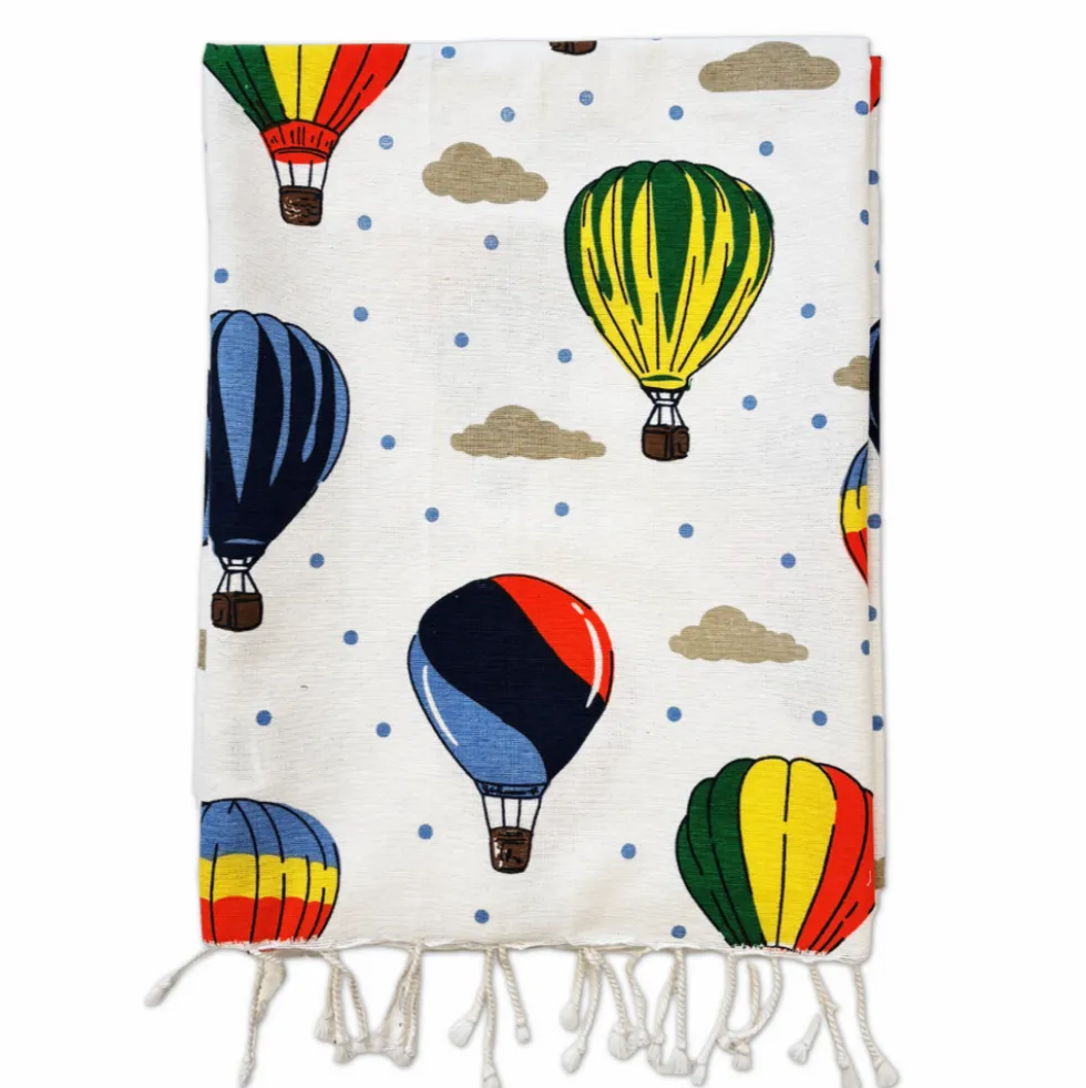 Fouta Telo Mare Air Baloon Mongolfiere multicolor 90 x 190