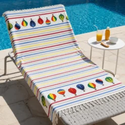 Fouta Telo Mare Air Baloon Mongolfiere multicolor rigato 90 x 190