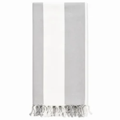 Fouta telo mare Jolie Antigua Grigio chiaro 100 x 200