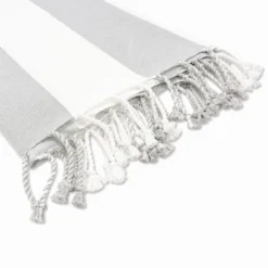 Fouta telo mare Jolie Antigua Grigio chiaro 100 x 200