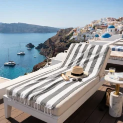 Fouta telo mare Jolie Antigua Antracite 100 x 200