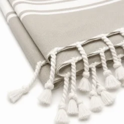 Fouta telo mare Jolie Classic Tortora 100 x 200