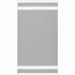 Fouta telo mare Jolie Classic Grigio chiaro 100 x 200