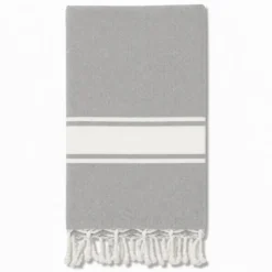 Fouta telo mare Jolie Classic Grigio chiaro 100 x 200