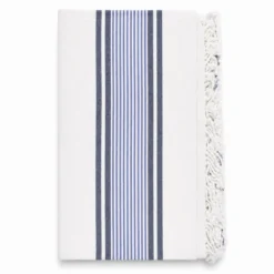 Fouta telo mare Maxi Porto Cervo riga Blu/Grigio 210 x 240