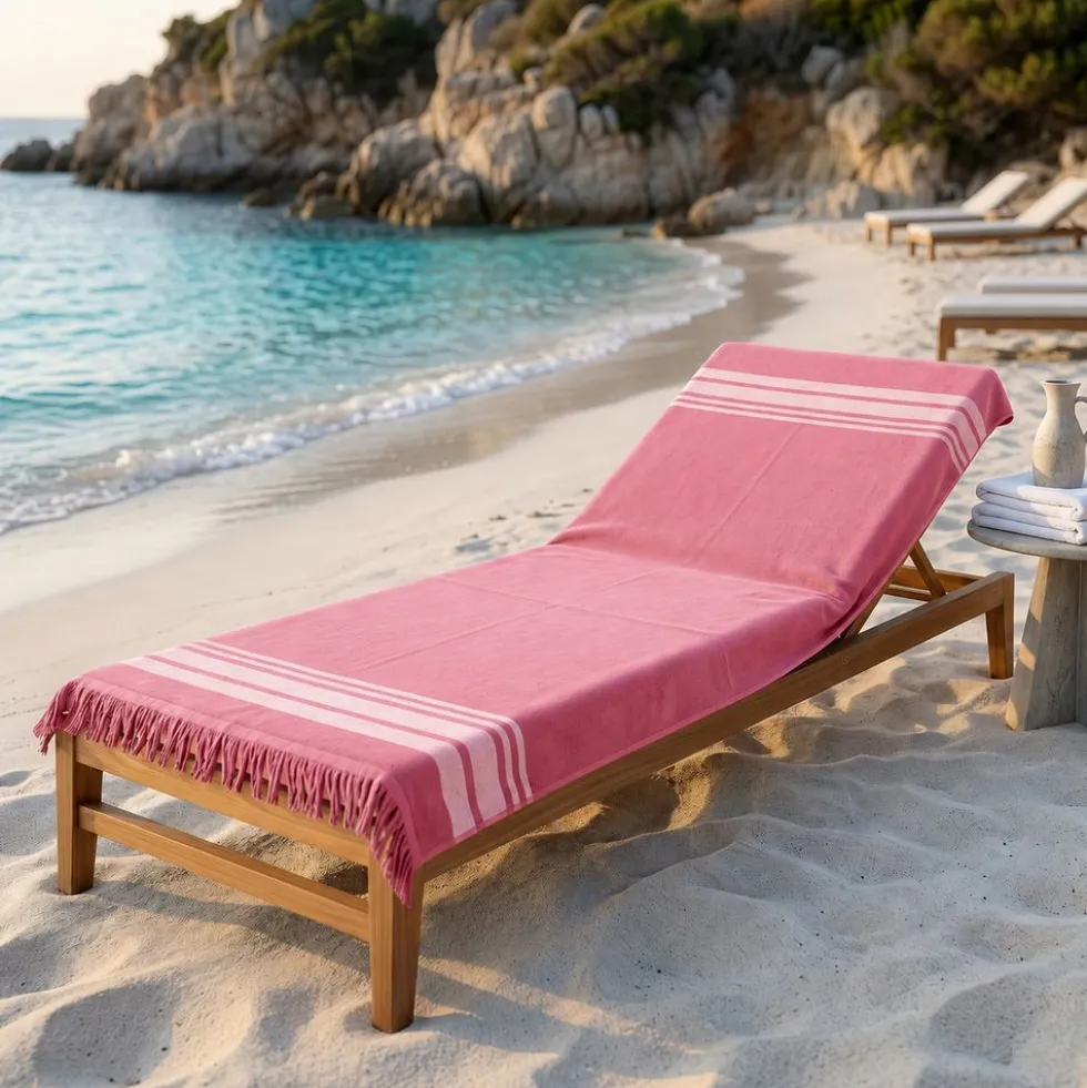 Fouta Telo Mare Paraggi Frange Malva 100x200