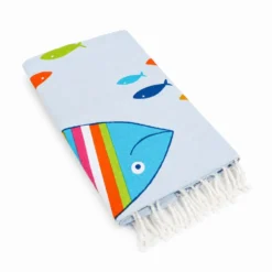 Fouta Telo Mare Pesci Colorati 100x200