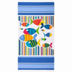Fouta Telo Mare Pesci color 100 x 200