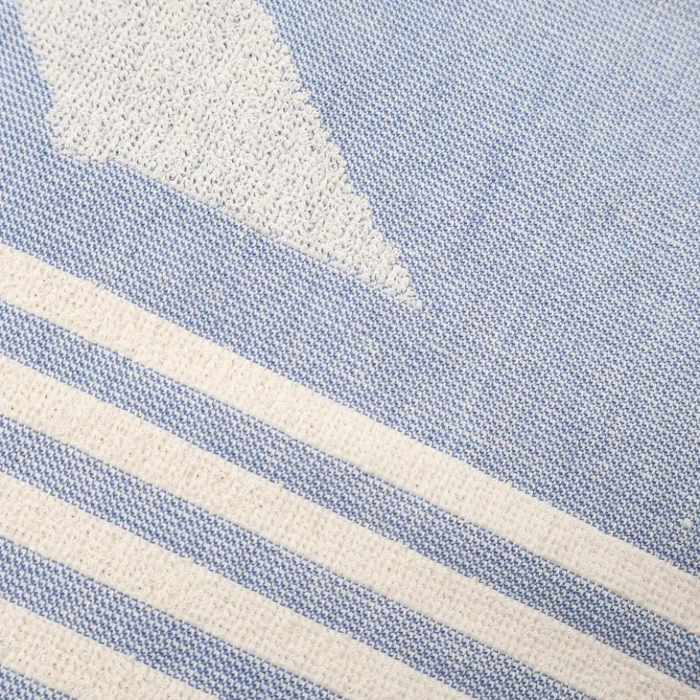 Fouta telo mare retro spugna Bluy Blu 90x170