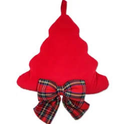 Ghirlanda addobbo Albero Velluto Rosso