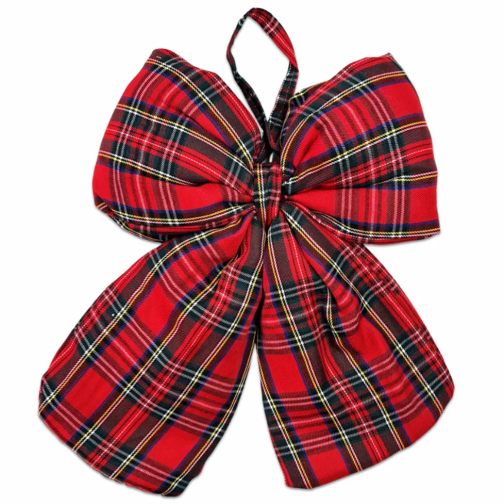 Ghirlanda addobbo Fiocco Tartan