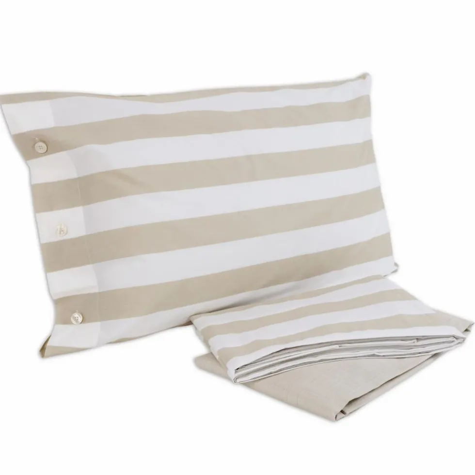 Lenzuolo Copriletto Lumiere Cavalieri Riga Beige VAR. 10