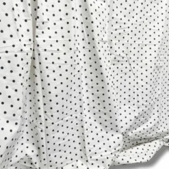 Lenzuolo sopra Pois grigio matrimoniale