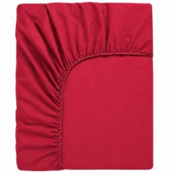 Lenzuolo sotto con angoli Jersey Rosso Piazza e mezzo