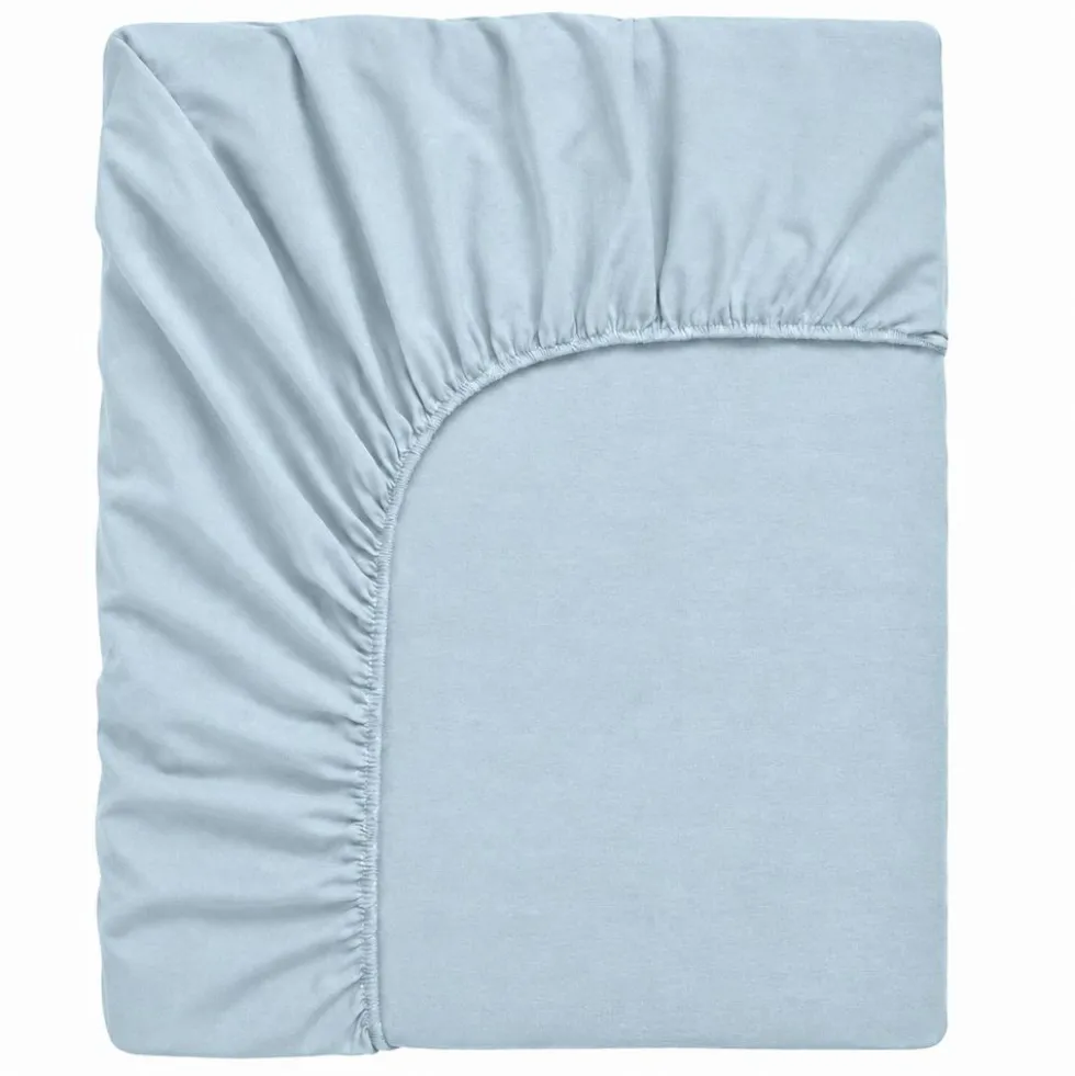 Lenzuolo sotto con angoli Jersey Azzurro Piazza e mezzo