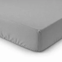 Lenzuolo sotto tutto elastico Percalle Grigio Singolo