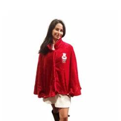 Mantella - Poncho Gattino con cuore ricamato