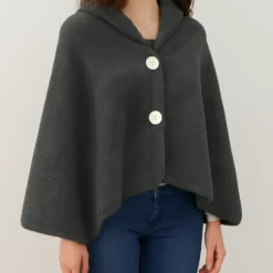 Mantella - Poncho Soffice Fumo