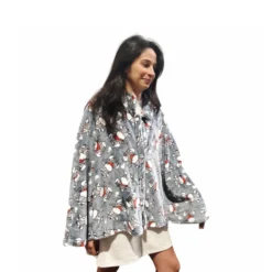 Mantella - Poncho stampa Mucca